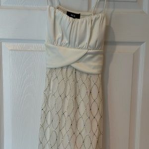 White spaghetti strap dress